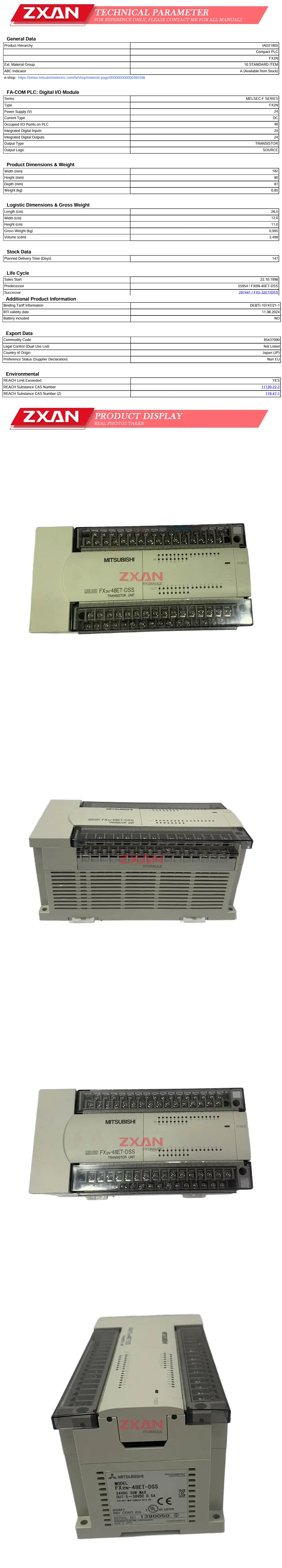 Mitsubishi FX2N-48ET-DSS Description