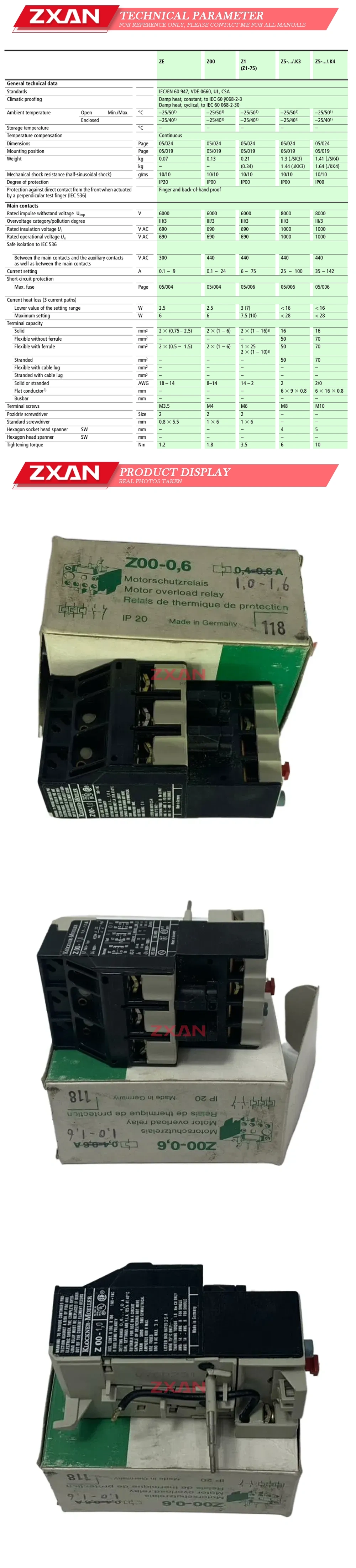 Moeller Z00-1 Description