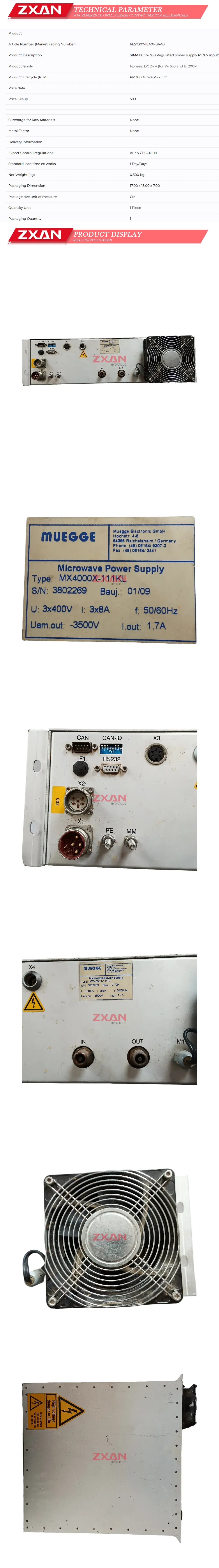 Muegge MX4000X-111KL Description