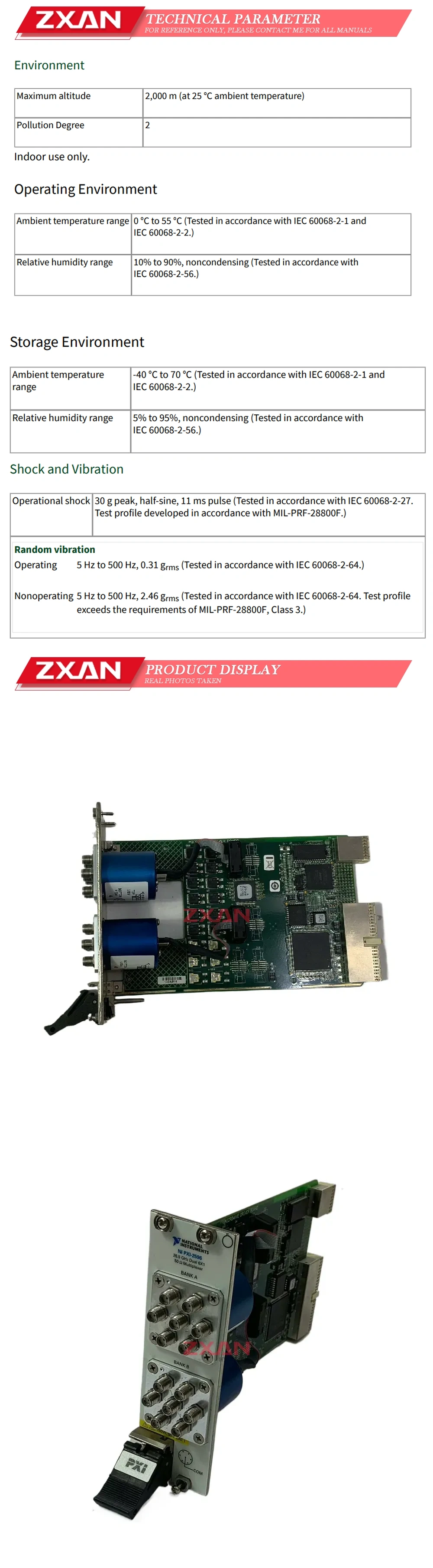 NI PXI-2596 Description