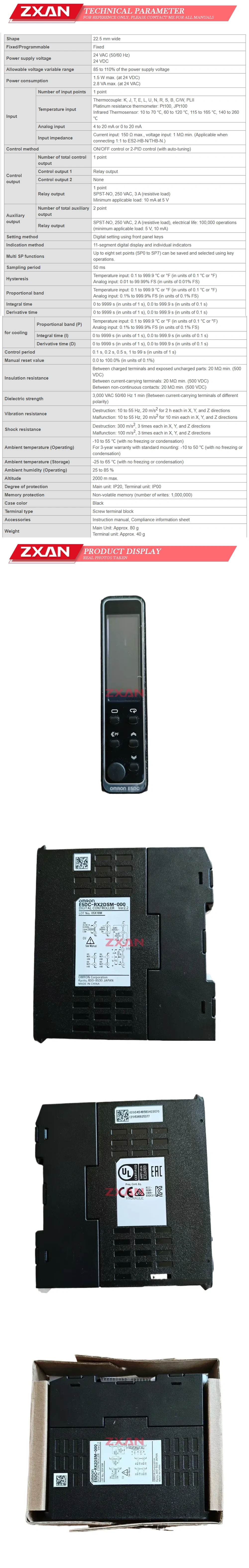 OMRON E5DC-RX2DSM-000 Temperature controller Description
