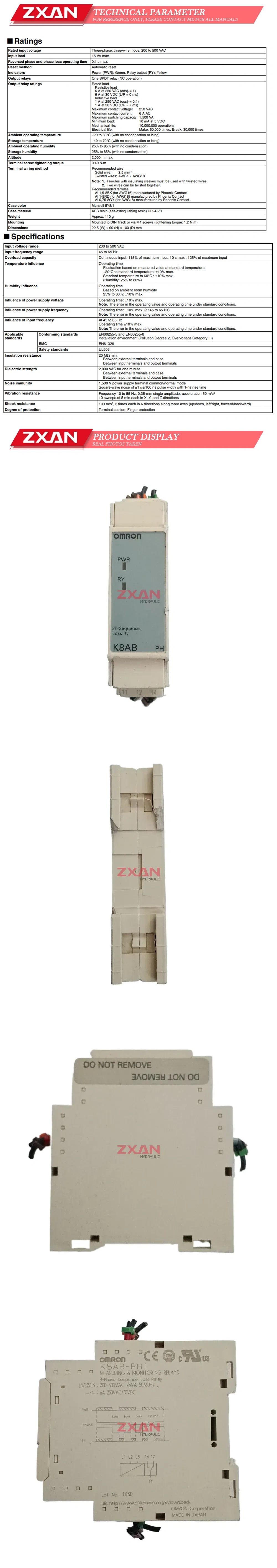 Omron K8AB-PH1 Description