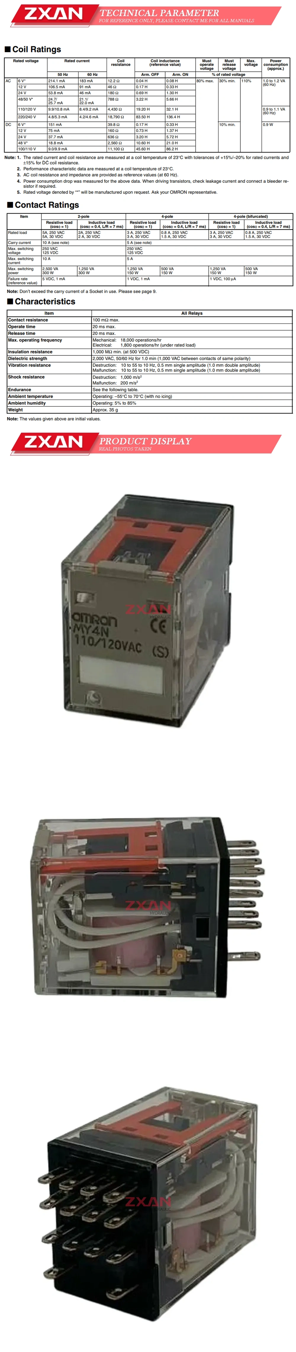 Omron MY4N Description