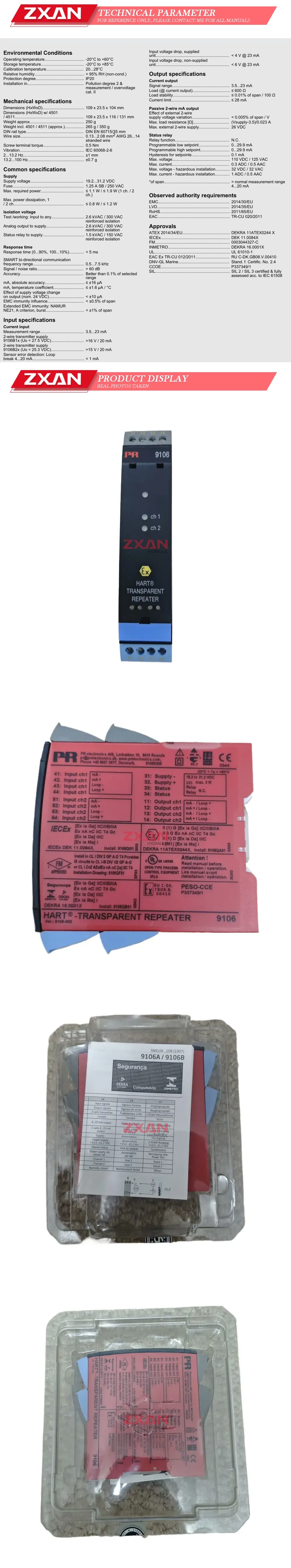 PR 9106 Transparent repeater Description