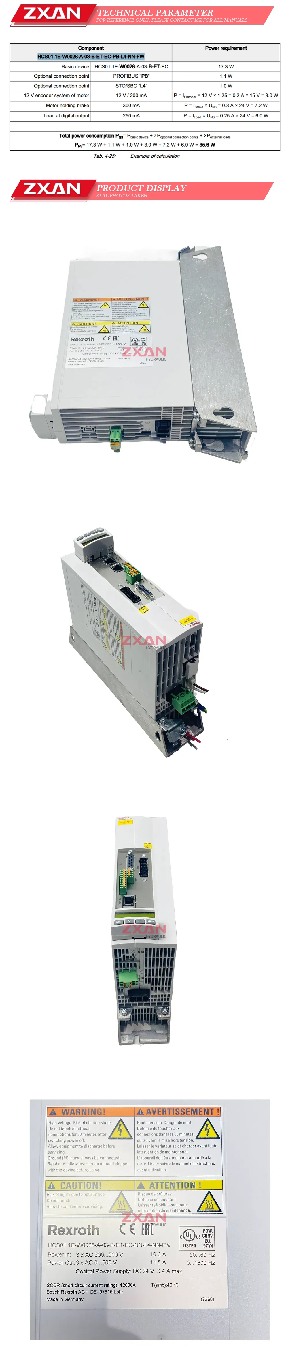Rexroth HCS01.1E-W0028-A-03-B-ET-EC-NN-L4-NN-FW Description