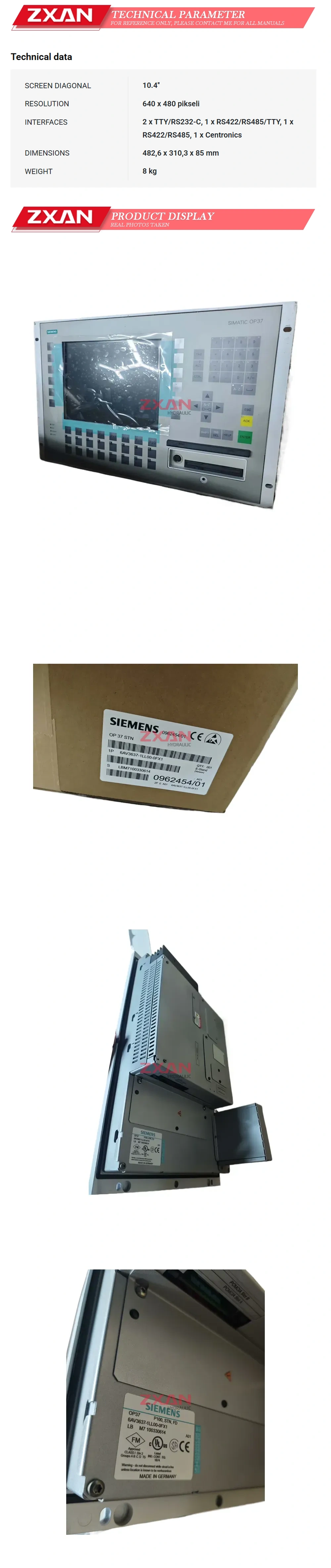 SIEMENS 6AV3637-1LL00-0FX1 Description