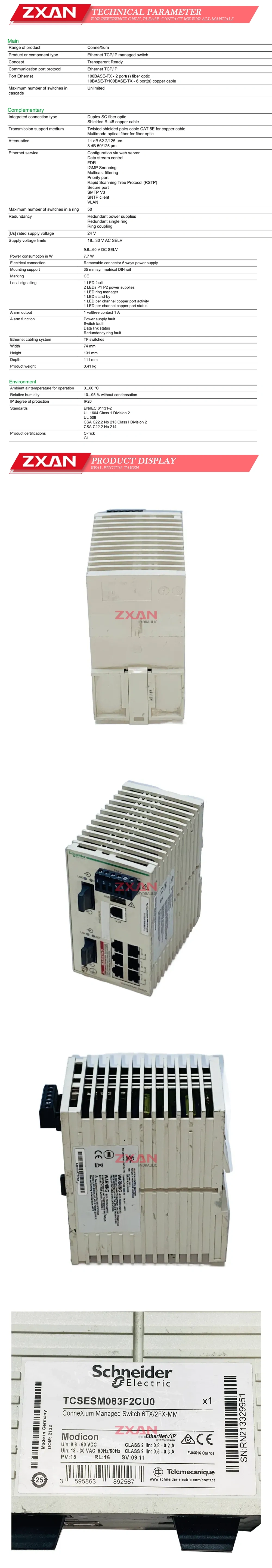 Schneider TCSESM083F2CU0 Description