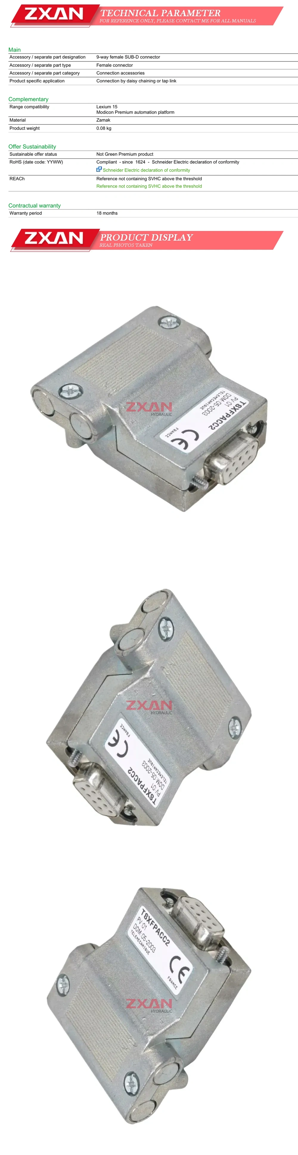 Schneider TSXFPACC2 Description
