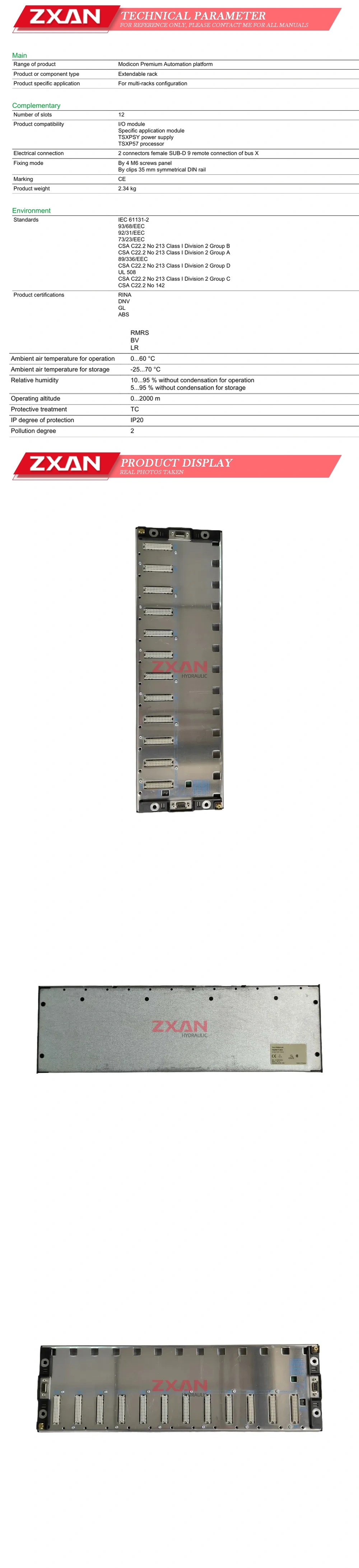 Schneider TSXRKY12EX Description