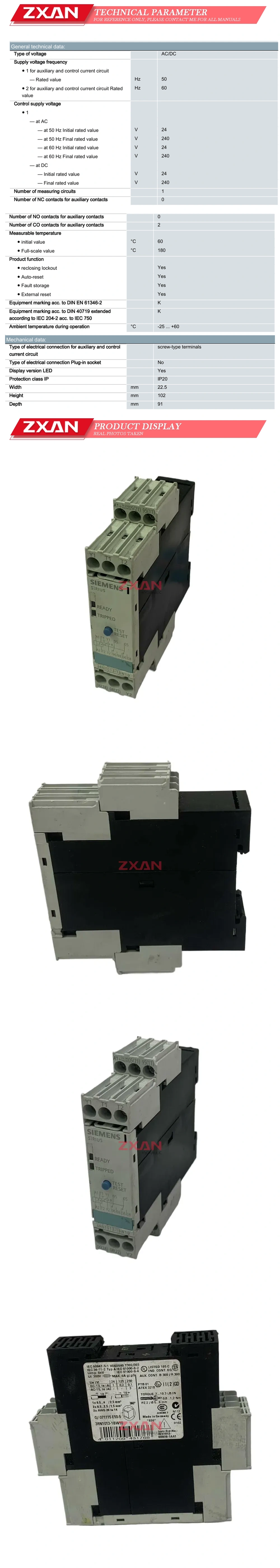 Siemens 3RN1013-1BW10 Description