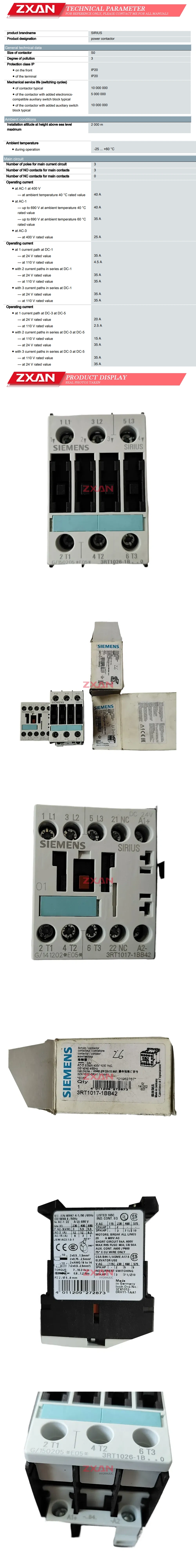 Siemens 3RT1026-1BB40 Description