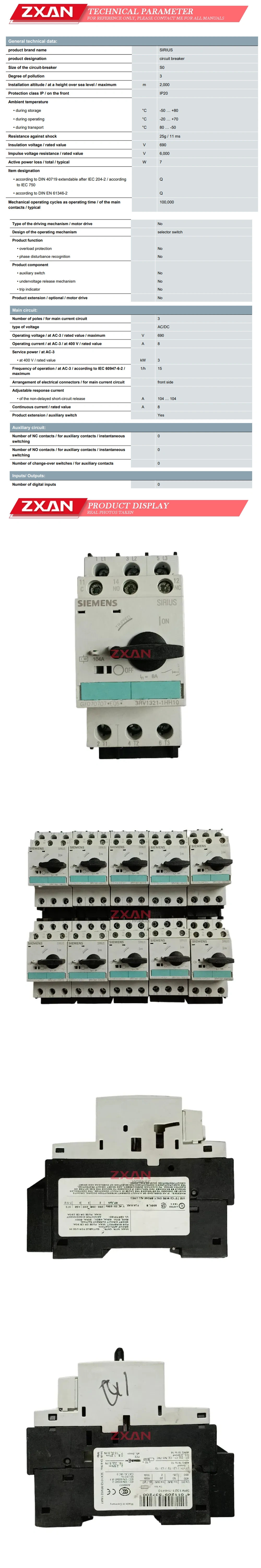 Siemens 3RV1321-1HH10 Description