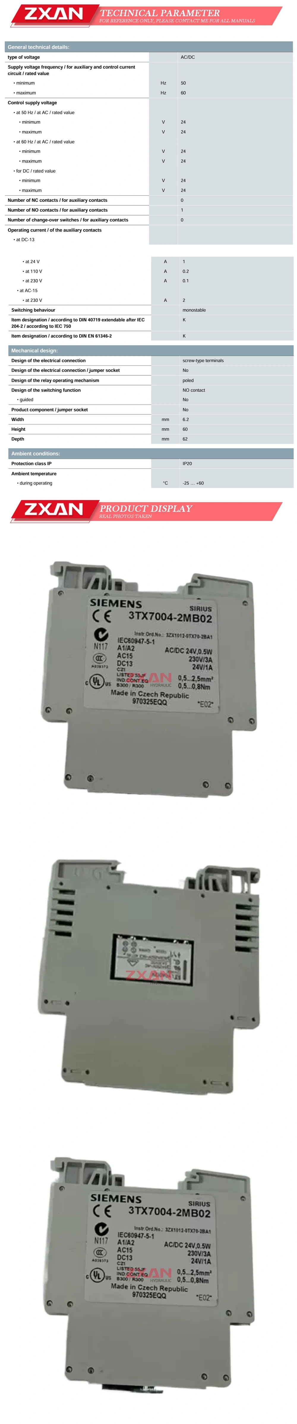 Siemens 3TX7004-2MB02 Description