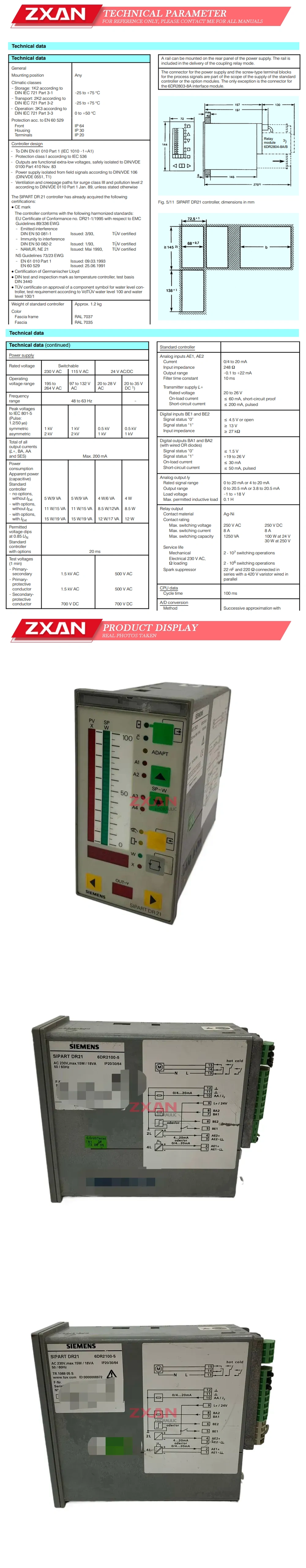 Siemens 6DR2100-5 Description