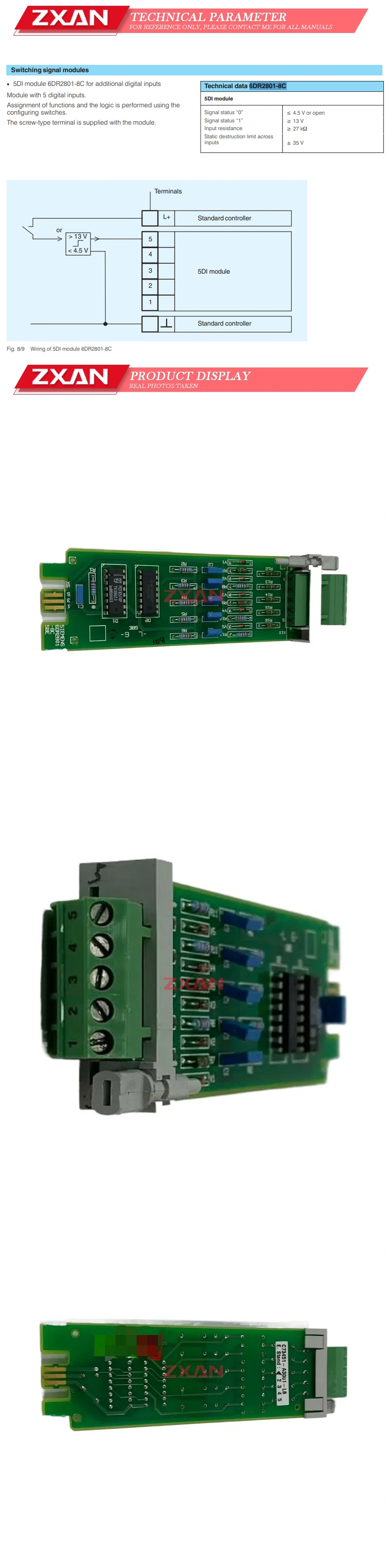Siemens 6DR2801-8C Description