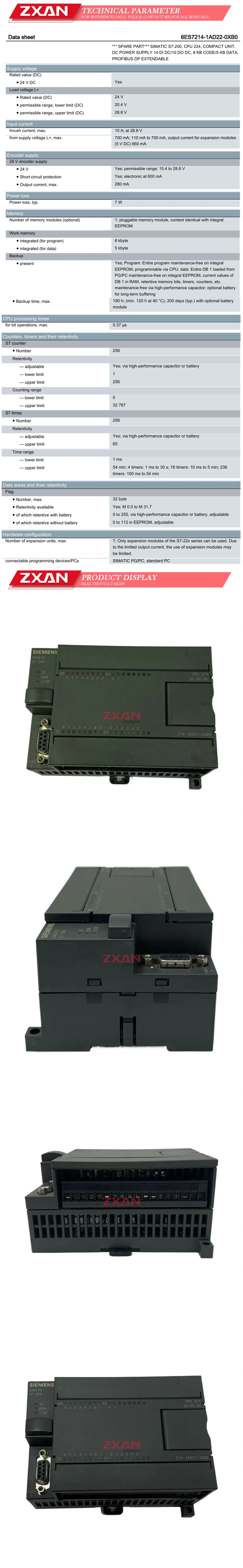 Siemens 6ES7214-1AD22-0XB0 Description
