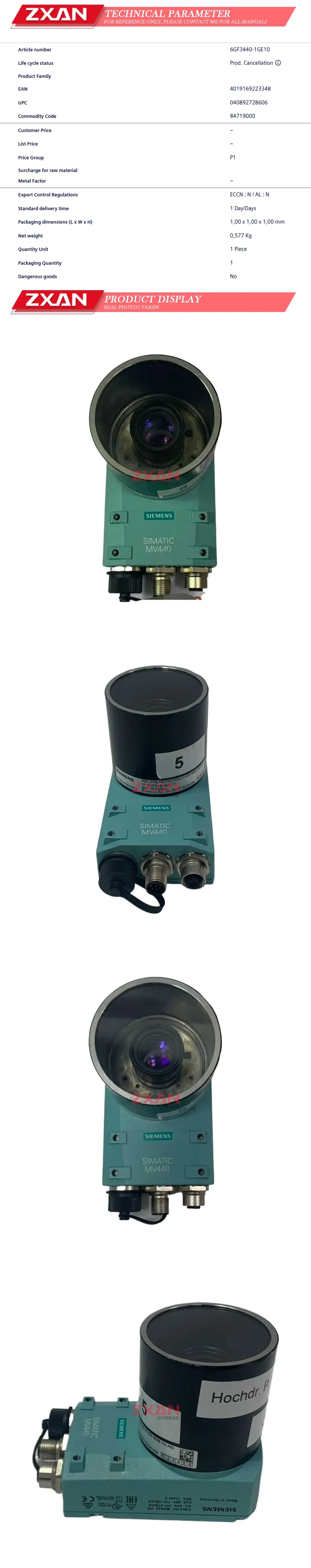 Siemens 6GF3440-1GE10 Description