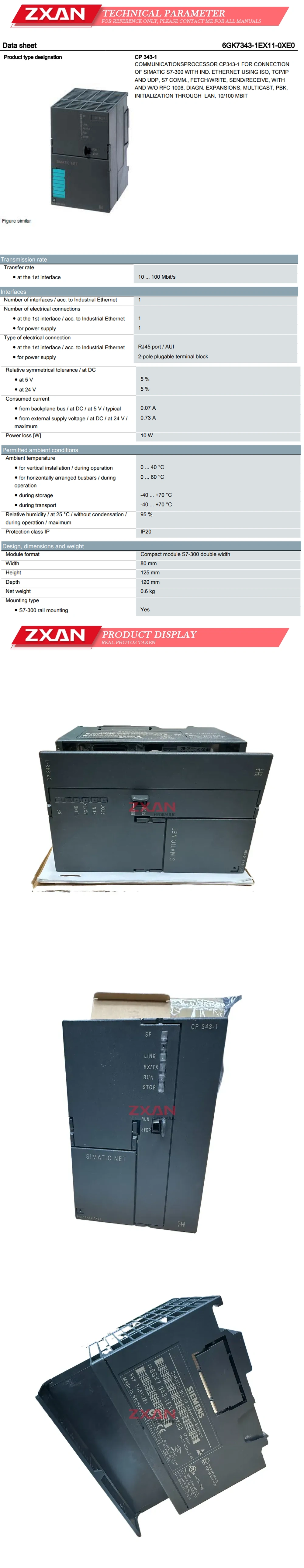 Siemens 6GK7343-1EX11-0XE0 Description