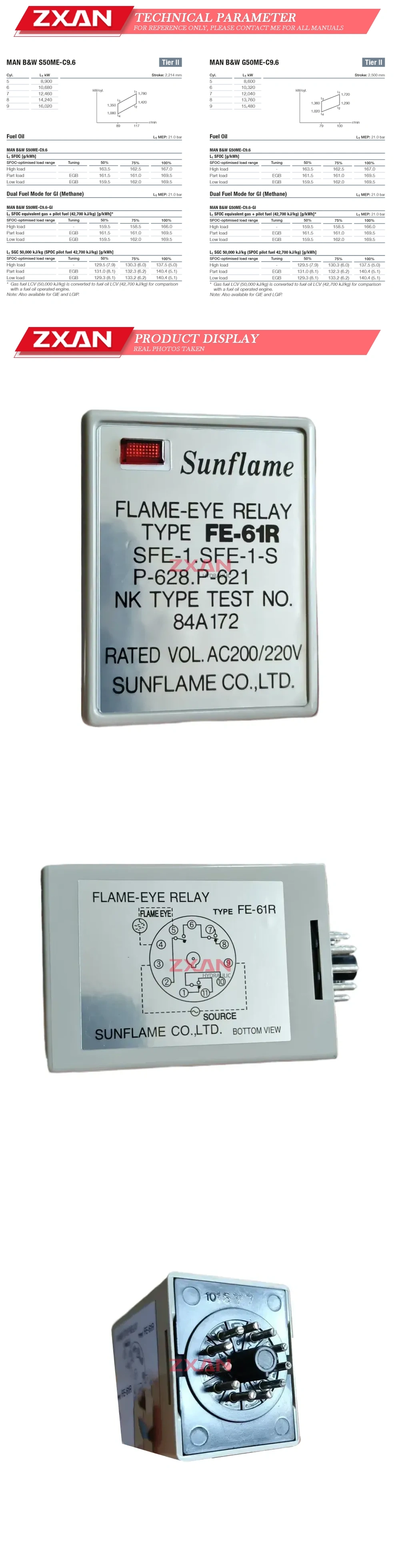 Sunflame FE-61R Flame relay Description