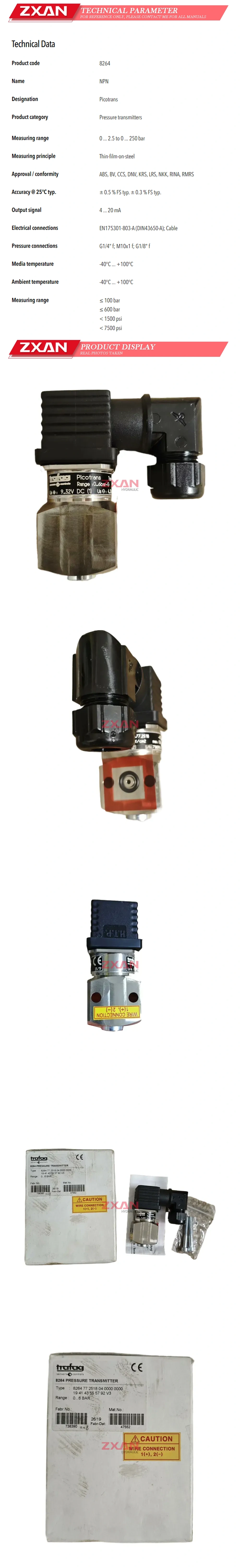 Trafag 8264 pressure sensor Description