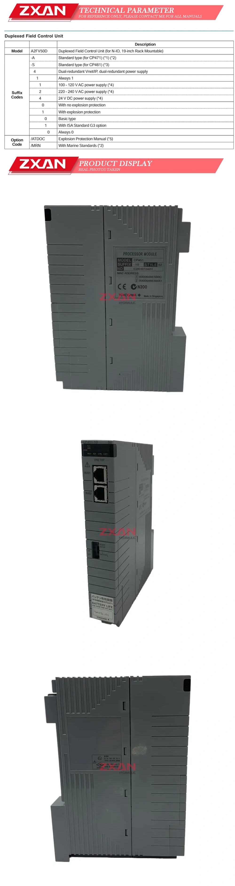 Yokogawa CP451-10 Description