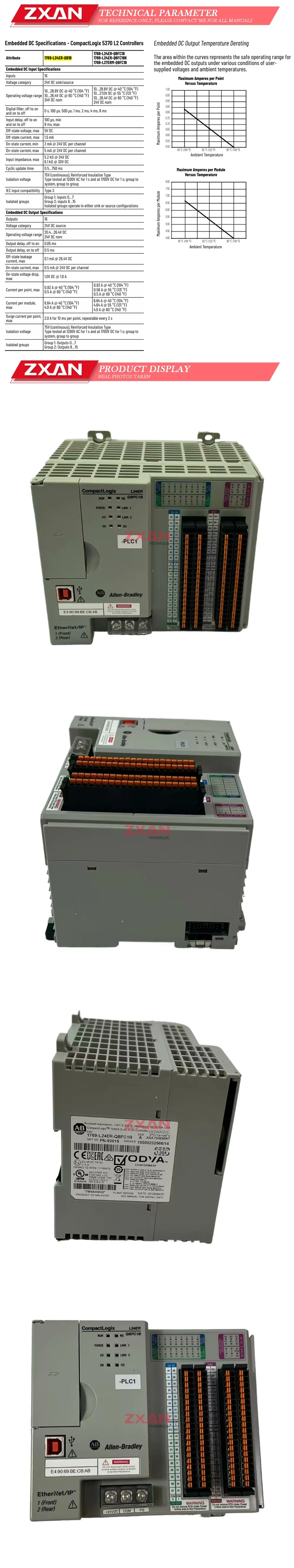 Allen Bradley 1769-L24ER-QBFC1B Controllers Description