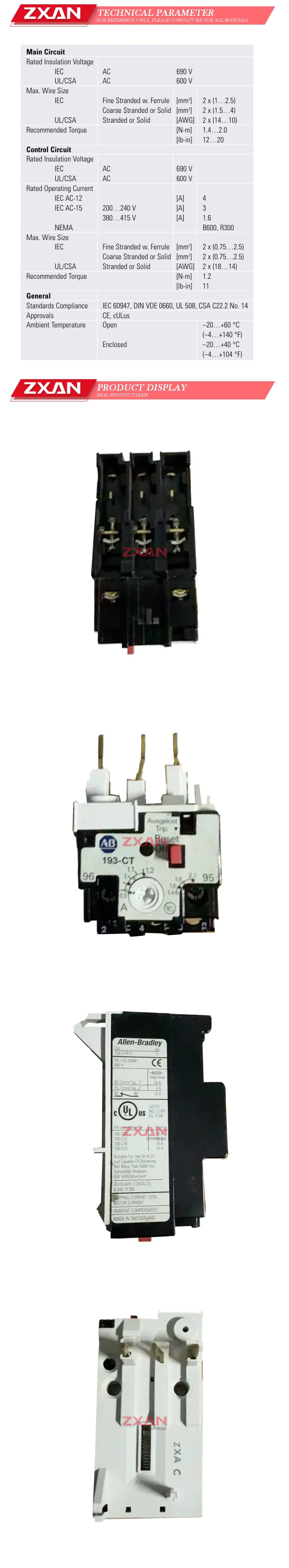 Allen Bradley 193-CT-B12 Description