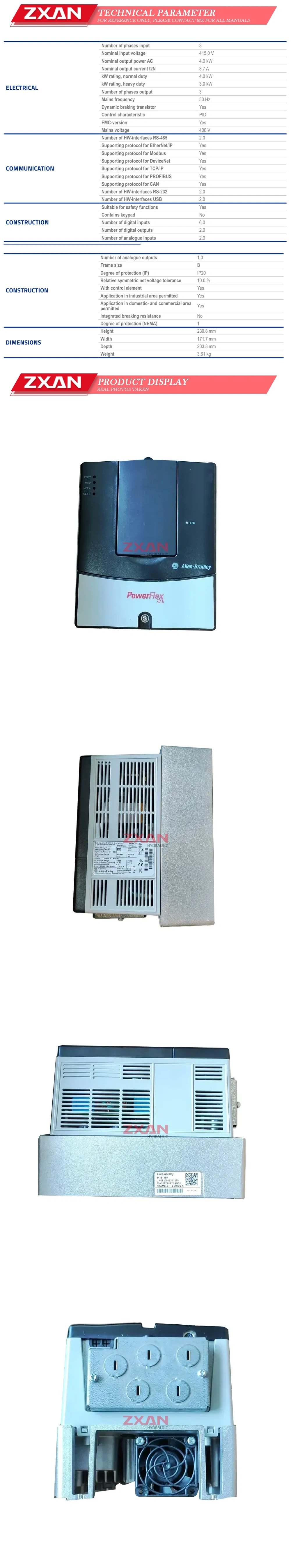 Allen-Bradley 20AC8P7A0 Description