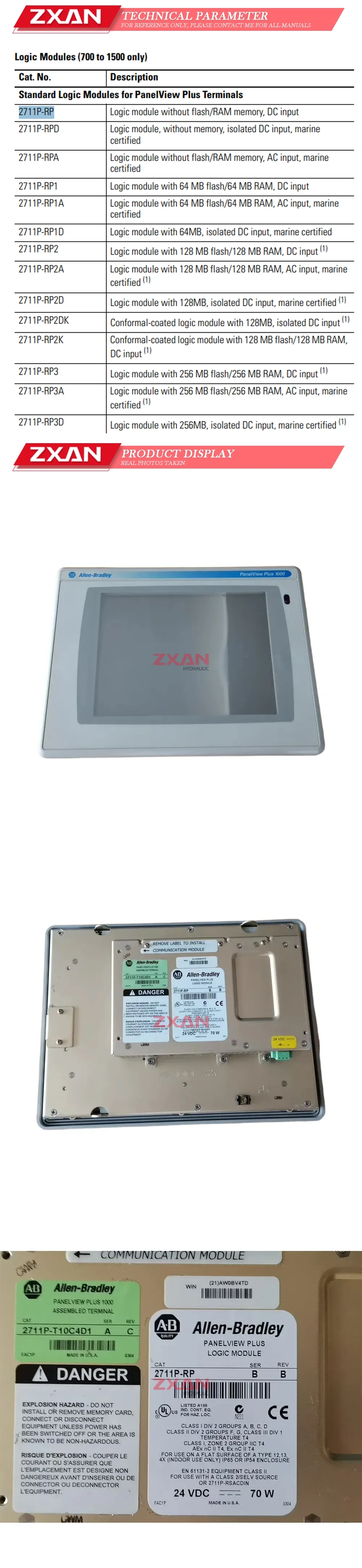 Allen-Bradley 2711P-RP Description