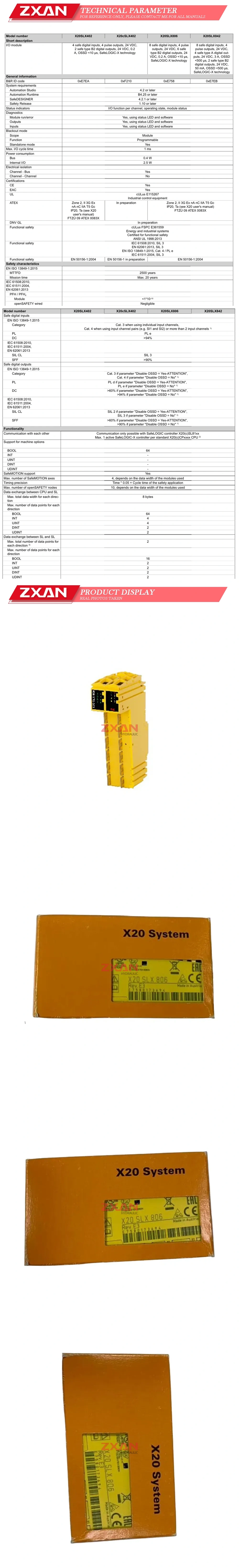 B&R X20SLX806 Safe Module Description