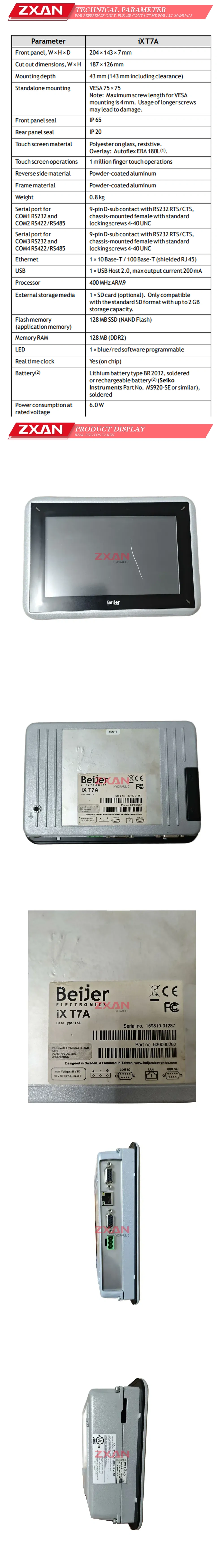 Beijer iX T7A Description