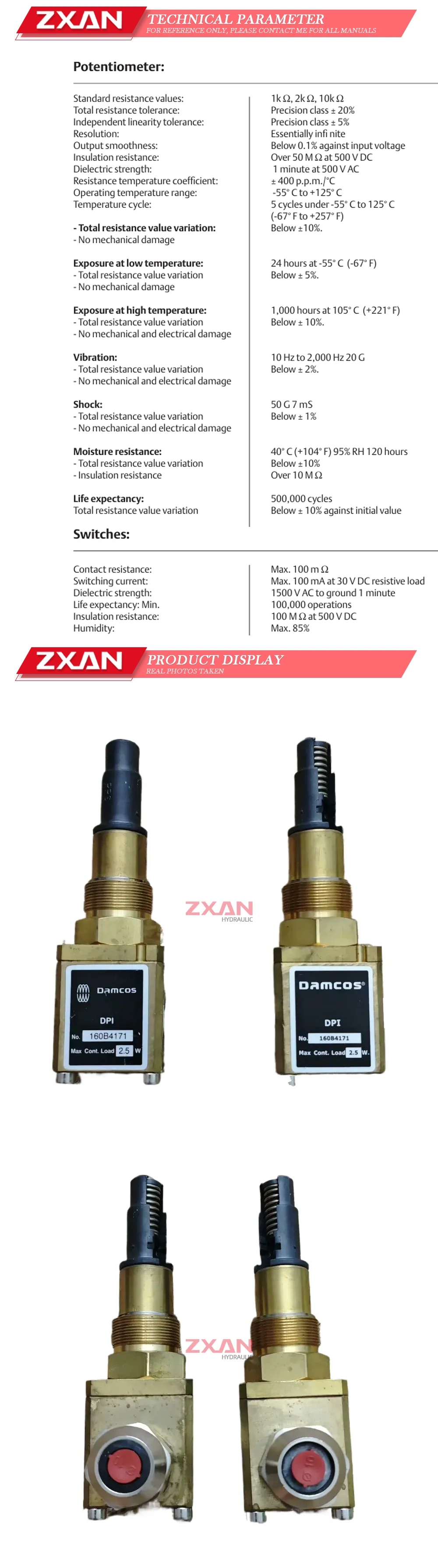 Damcos DPI 16084171 feedback sensor Description