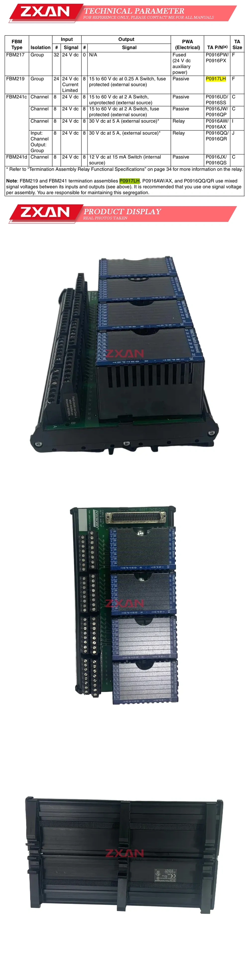 Foxboro P0917LH Discrete I/O Interface Module Description