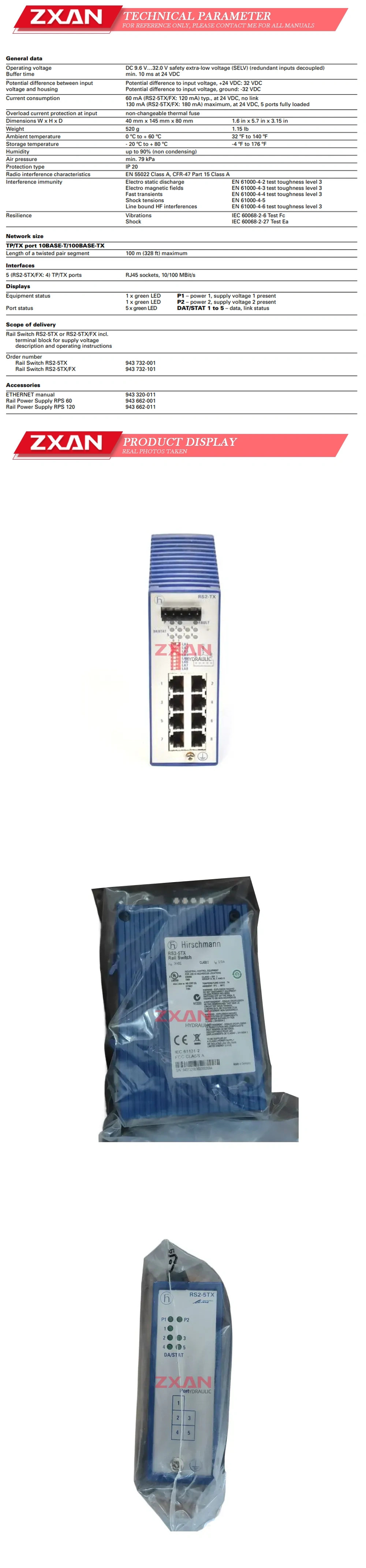 Hirschmann RS2-5TX Description