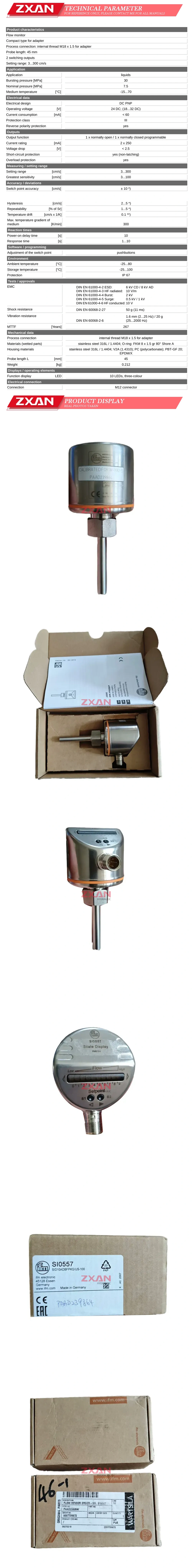 IFM S10557 Description
