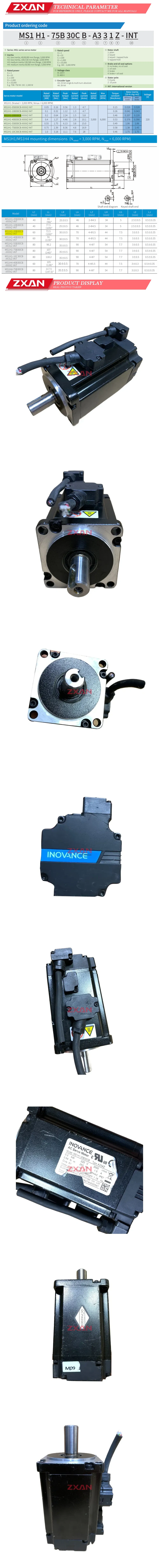 INOVANCE MS1H1-20B30CB-A334Z Description