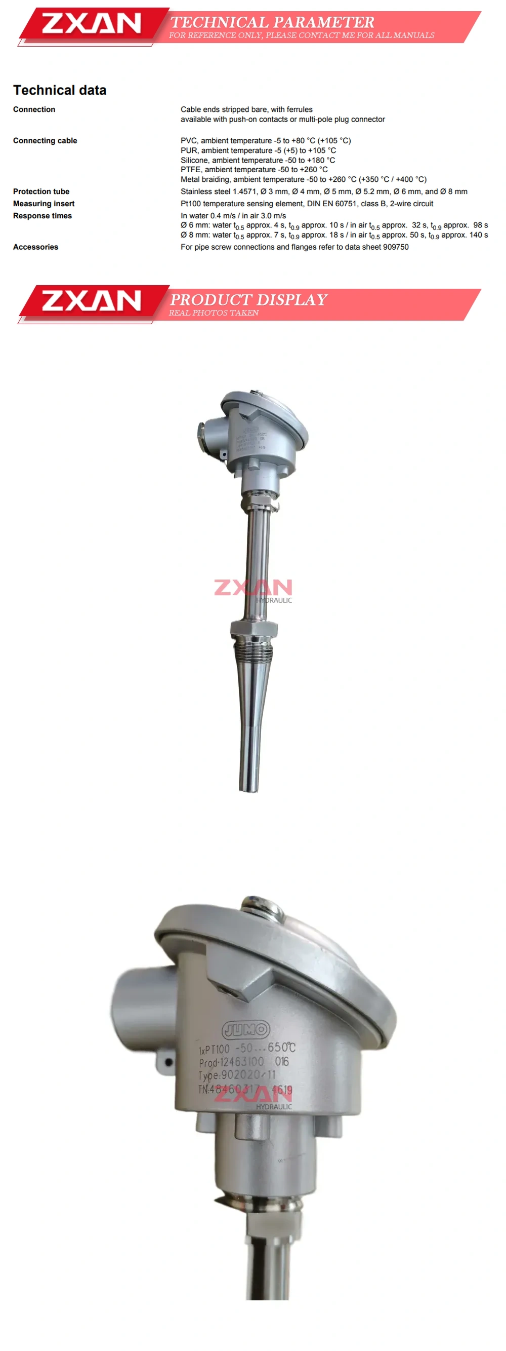 JUMO PT100 Description