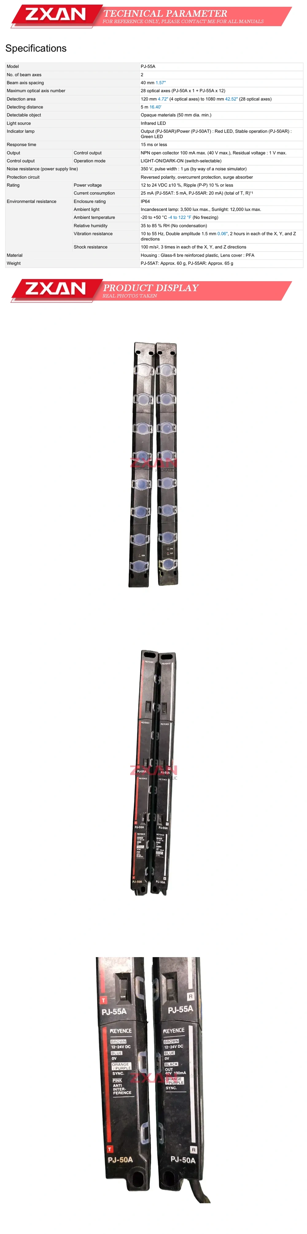 KEYENCE PJ-55A Description