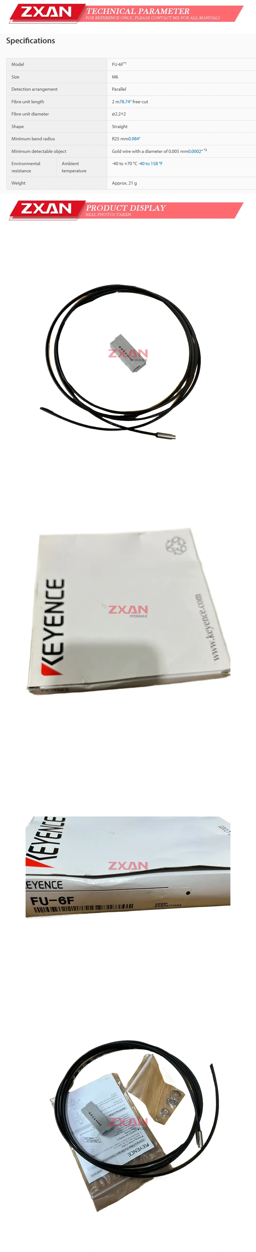 Keyence FU-6F Description