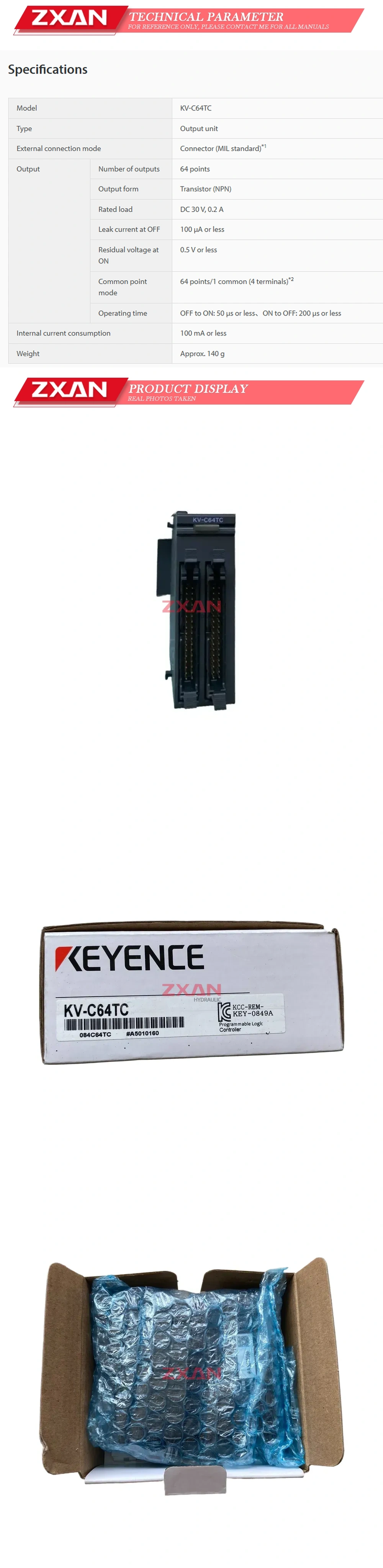 Keyence KV-C64TC Description