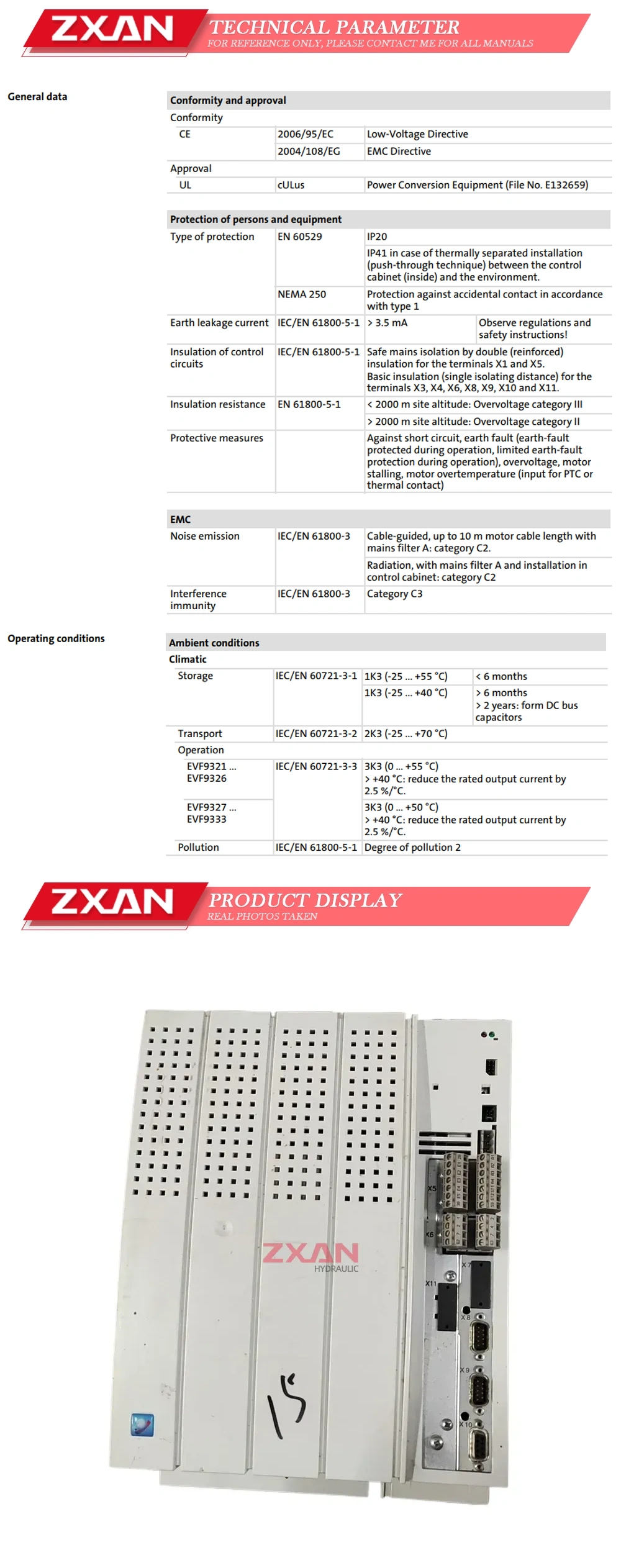 LENZE EVF9327-EV Description