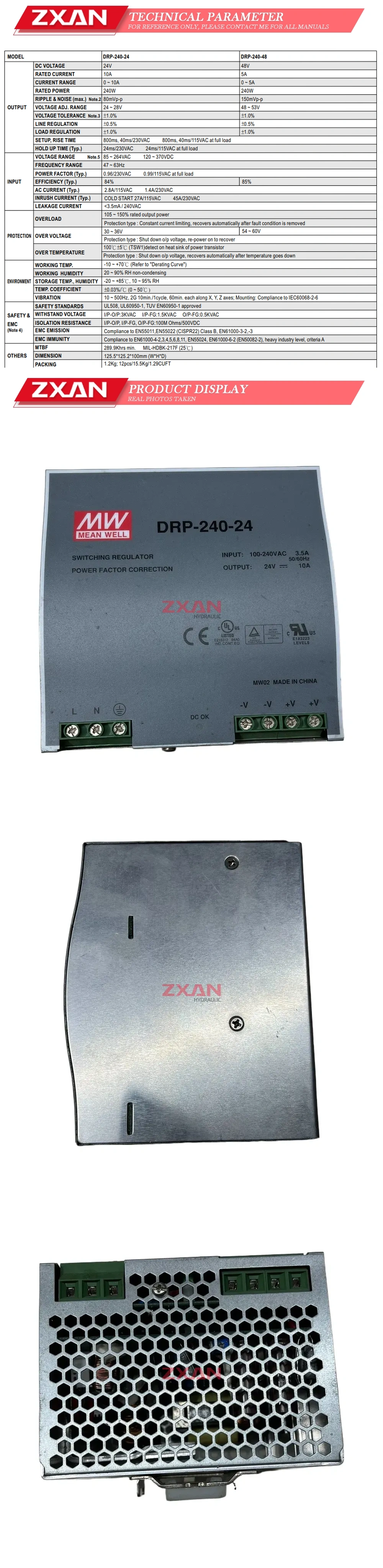 MEAN WELL DRP-240-24 Description