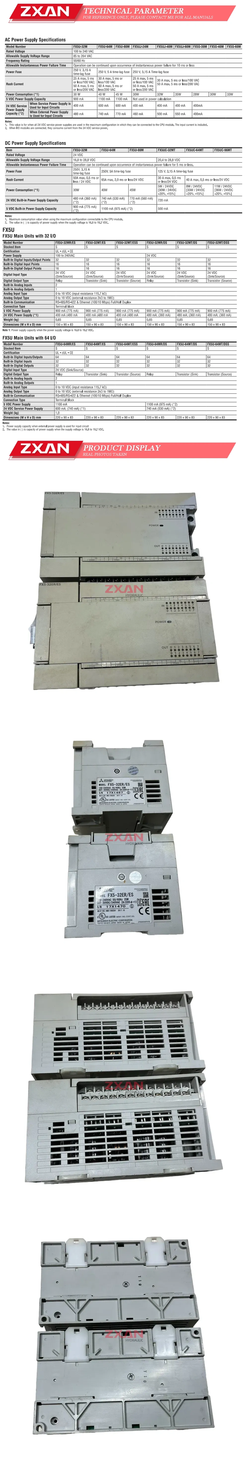 MITSUBISHI FX5-32ER/ES Description