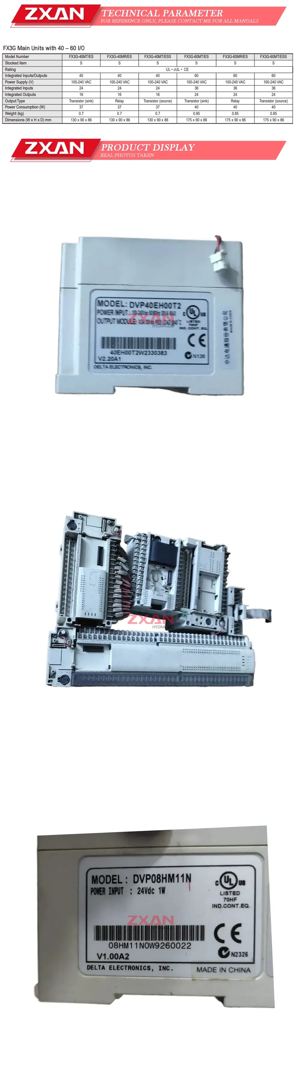 Mitsubishi FX3G-40MR/ES-A Description