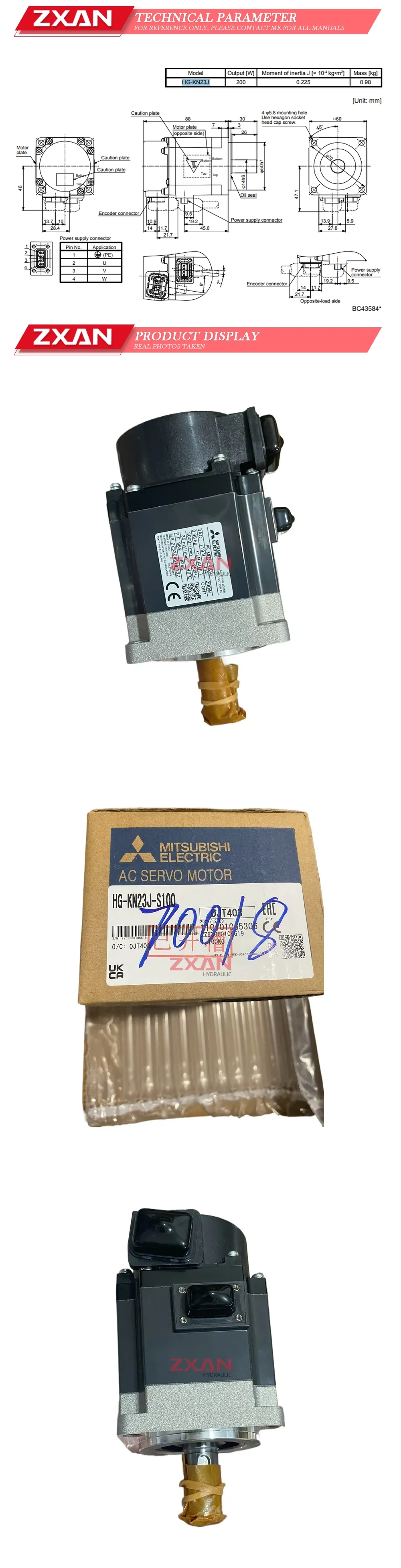 Mitsubishi HG-KN23J-S100 Description