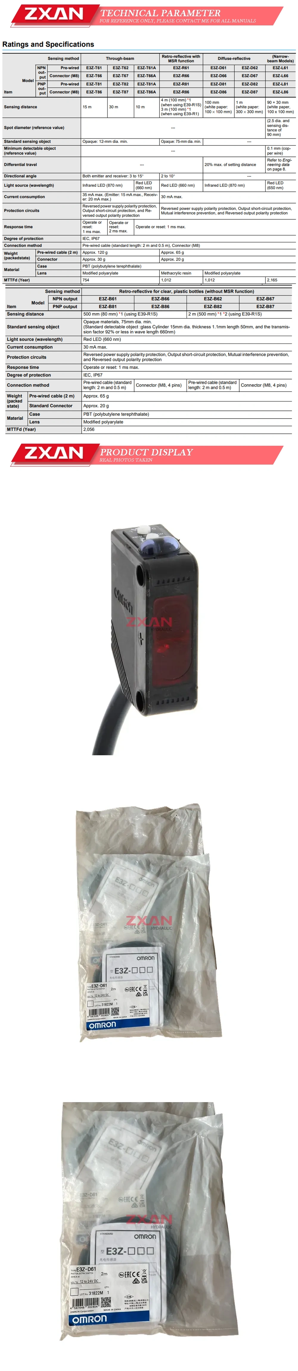 OMRON E3Z-D61 Description