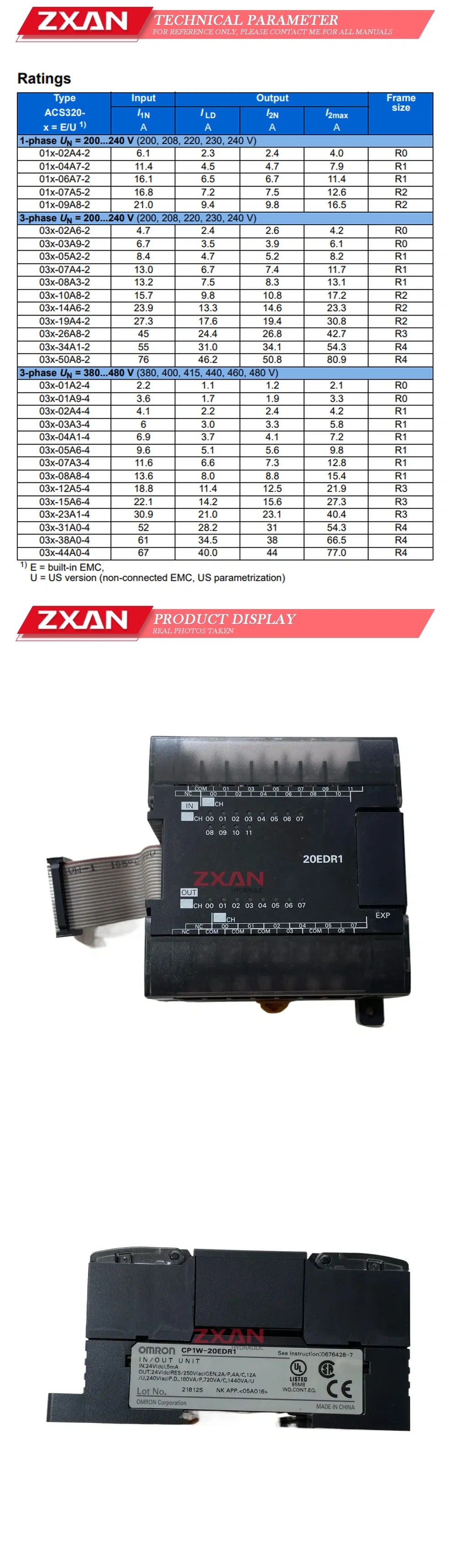 Omron CP1W-20EDR1 Description