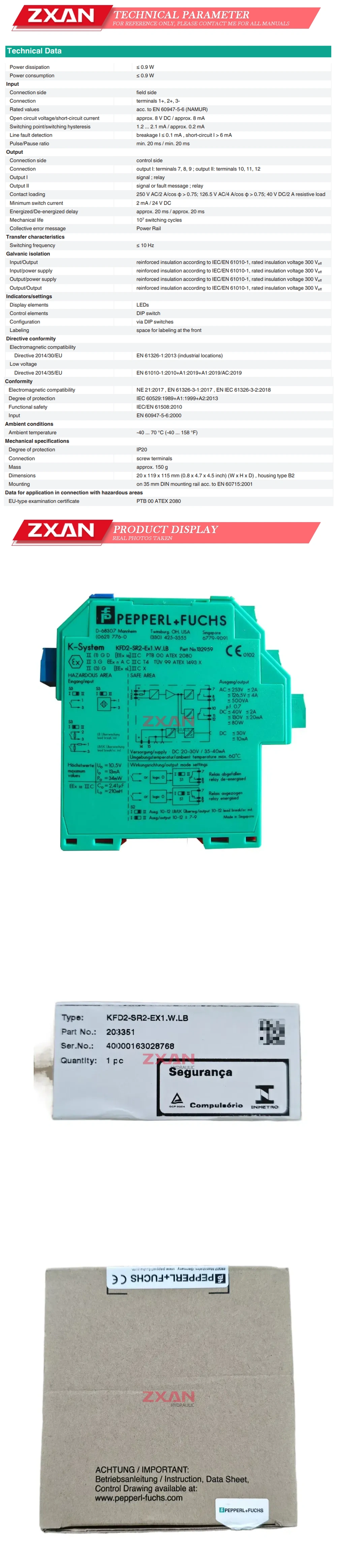 PEPPERL+FUCHS KFD2-SR2-EX1.W.LB Description