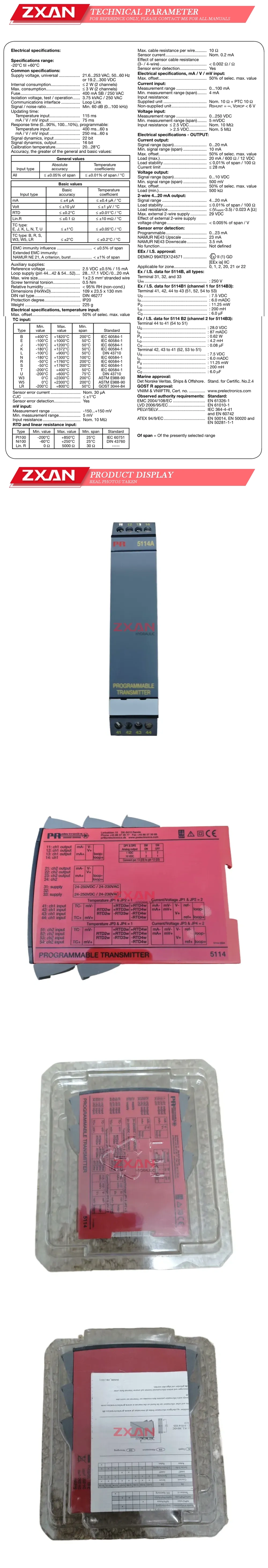 PR 5114A Programmable transmitter Description