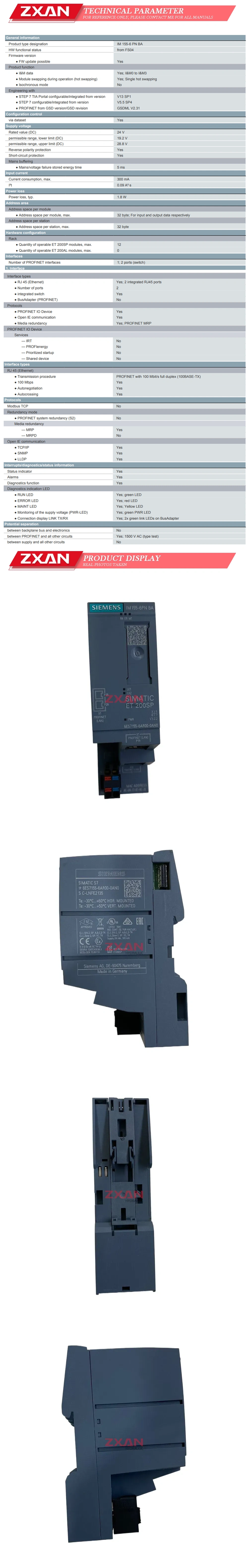 Siemens 6ES7155-6AR00-0AN0 Description